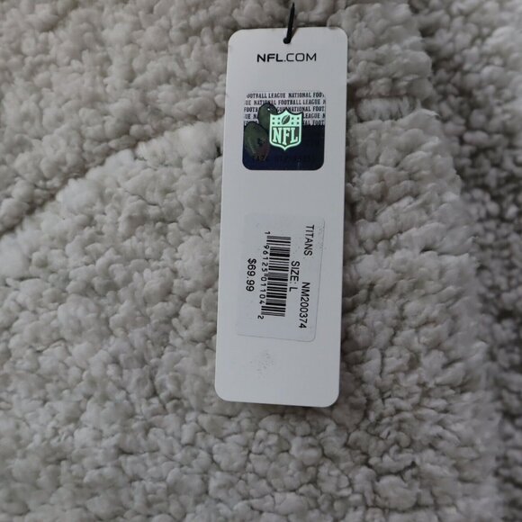 NFL Tennessee Titans Sherpa‎ Jacket Womens Large Football Quarter-Zip Pullover - Picture 11 of 13